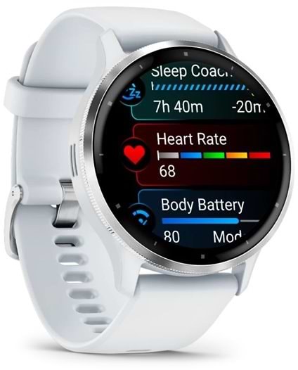 Фото - Смарт-часы Garmin Venu 3 Whitestone + Passivated (010-02784-00)