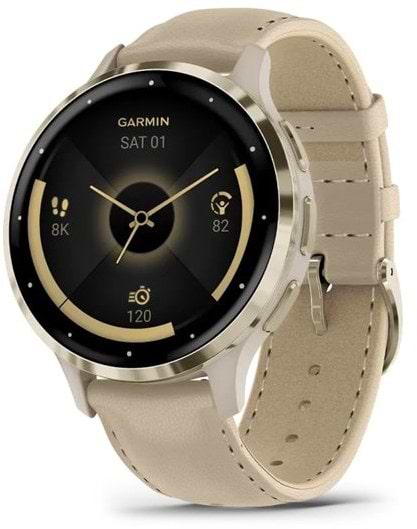 Смарт-часы Garmin Venu 3S Fr. Gray + Soft Gold (010-02785-55) - Фото 1