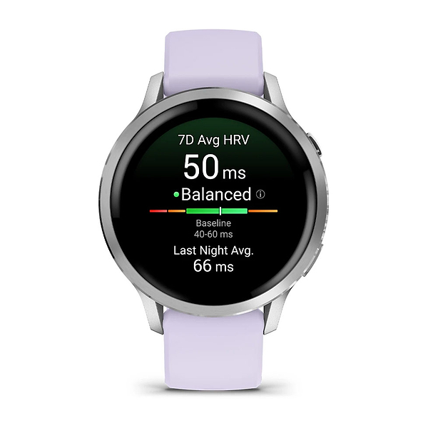 Фото - Смарт-часы Garmin Venu 4 (41mm), Gray w/ Silver + Periwinkle (010-03013-01)