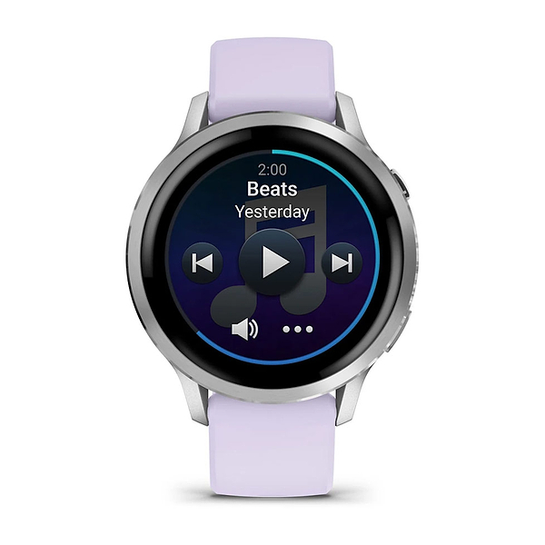 Фото - Смарт-часы Garmin Venu 4 (41mm), Gray w/ Silver + Periwinkle (010-03013-01)