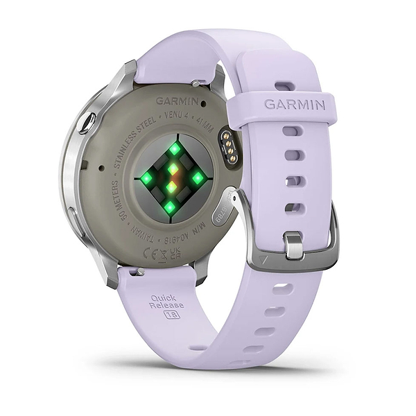 Фото - Смарт-часы Garmin Venu 4 (41mm), Gray w/ Silver + Periwinkle (010-03013-01)
