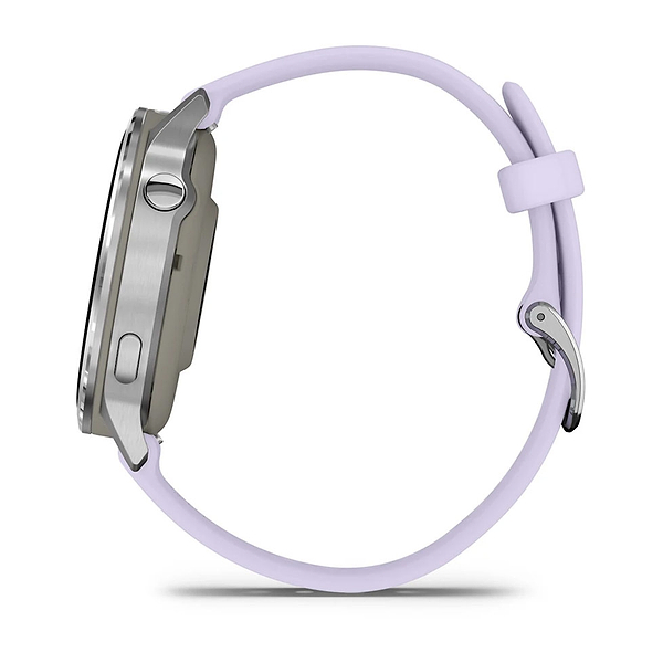 Фото - Смарт-часы Garmin Venu 4 (41mm), Gray w/ Silver + Periwinkle (010-03013-01)