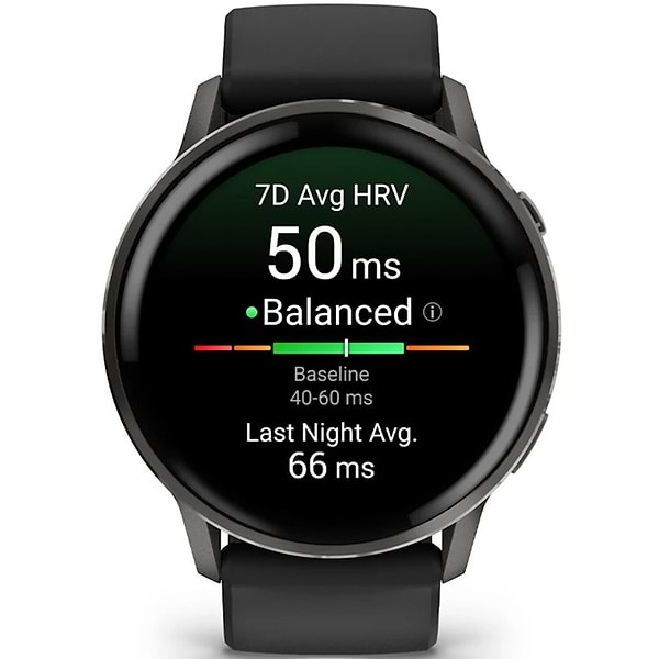 Фото - Смарт-годинник Garmin Venu 4 (45mm), Black w/ Slate + Black (010-03014-00)
