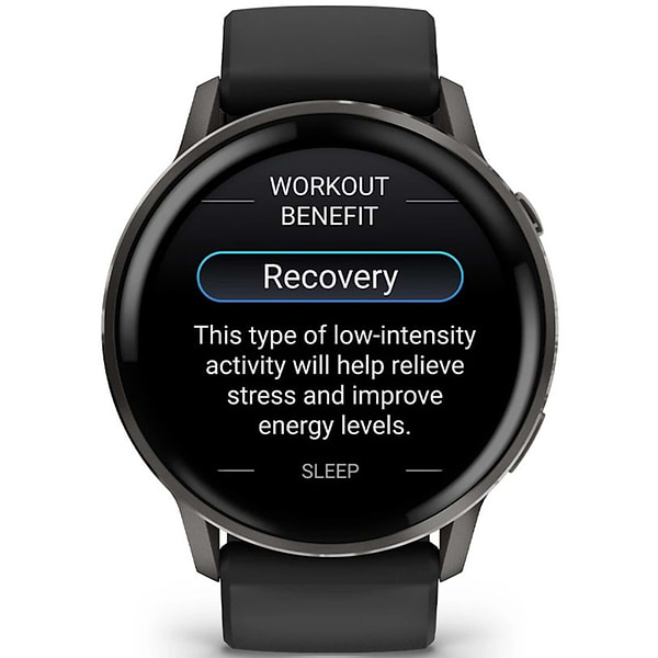 Фото - Смарт-годинник Garmin Venu 4 (45mm), Black w/ Slate + Black (010-03014-00)