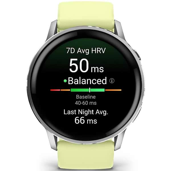 Фото - Смарт-годинник Garmin Venu 4 (45mm), Gray w/ Silver + Citron (010-03014-02)