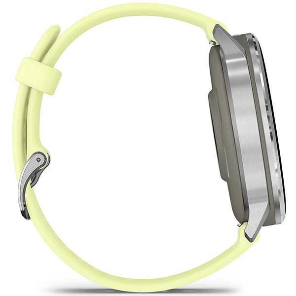 Фото - Смарт-годинник Garmin Venu 4 (45mm), Gray w/ Silver + Citron (010-03014-02)