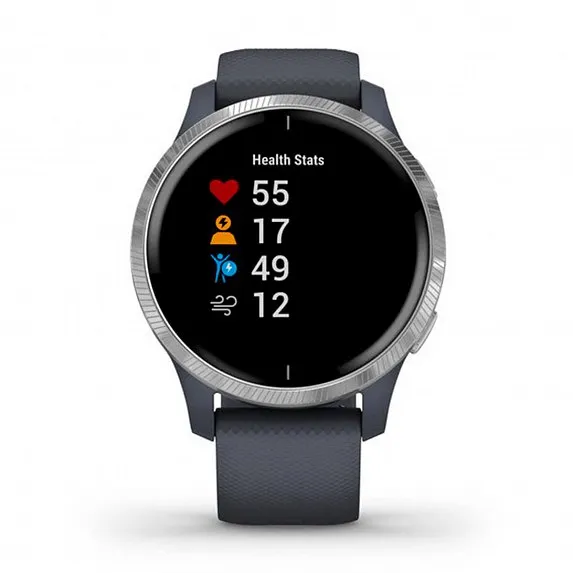 Фото - Смарт-часы Garmin VENU Blue Granite/Silver (010-02173-03)
