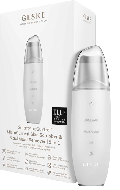 Купити Прилад для чищення обличчя GESKE MicroCurrent Skin Scrubber & Blackhead Remover 9 в 1 (GK000044WH01) - Фото 1 Прилад для чищення обличчя GESKE MicroCurrent Skin Scrubber & Blackhead Remover 9 в 1 (GK000044WH01) - Фото 1