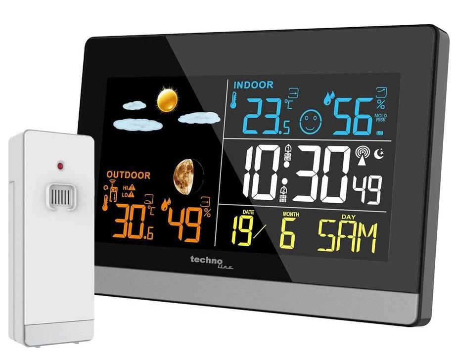 Метеостанция Technoline Black/Silver (WS6455)