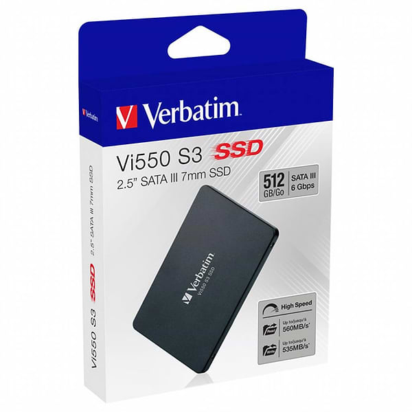 Фото - SSD-накопитель внутренний Verbatim SSD - Vi550 S3 2.5" SSD 512GB 7 mm SATA III (49352)