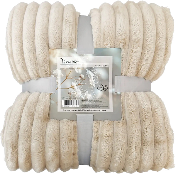 Фото - Плед євро Versailles 200х220 см Ванільна смужка (VS-BF-4400VS)