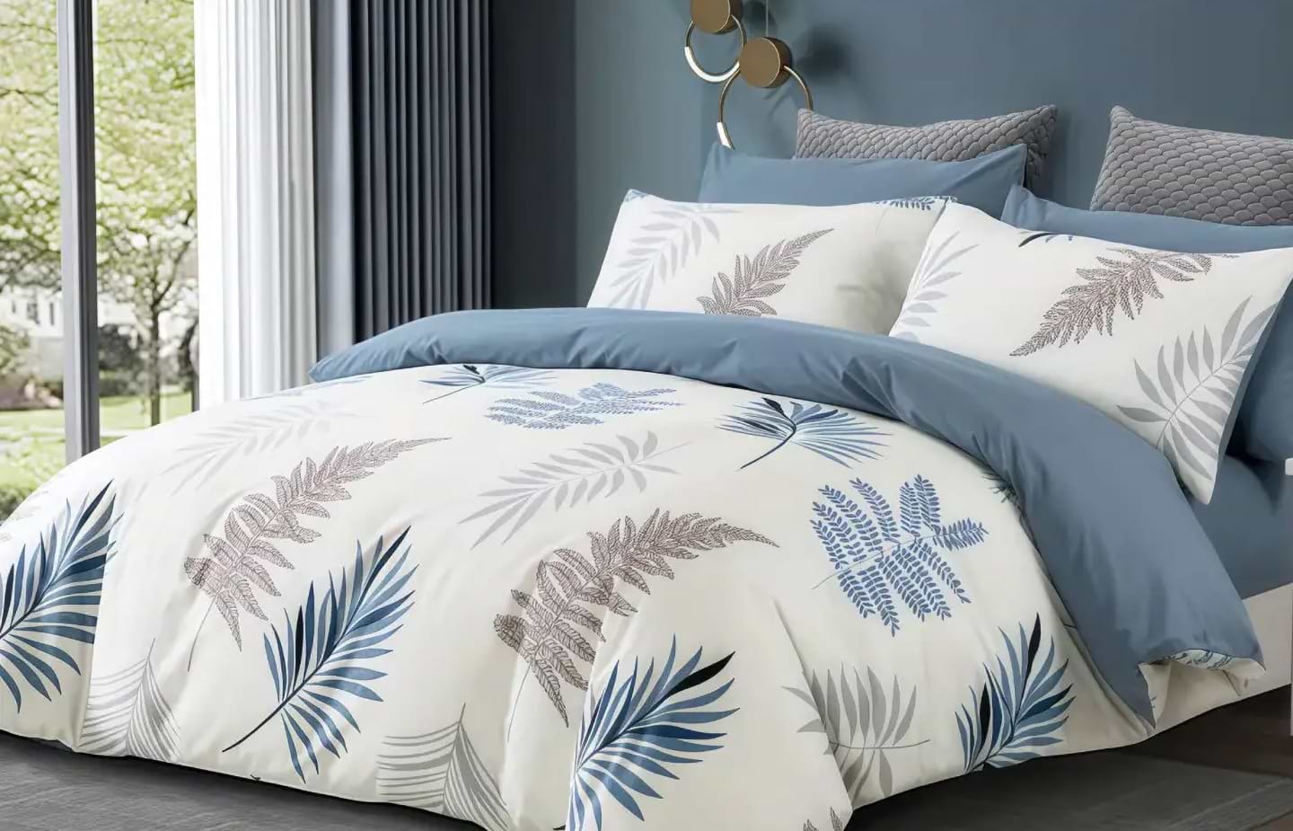 Комплект постельного белья Versailles Шелест Голубизны Сатин (VS-BS2.5-109)