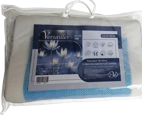 Фото - Подушка стандартная Versailles 50x30х10/7 см Gel Contour (VS-P-5030)