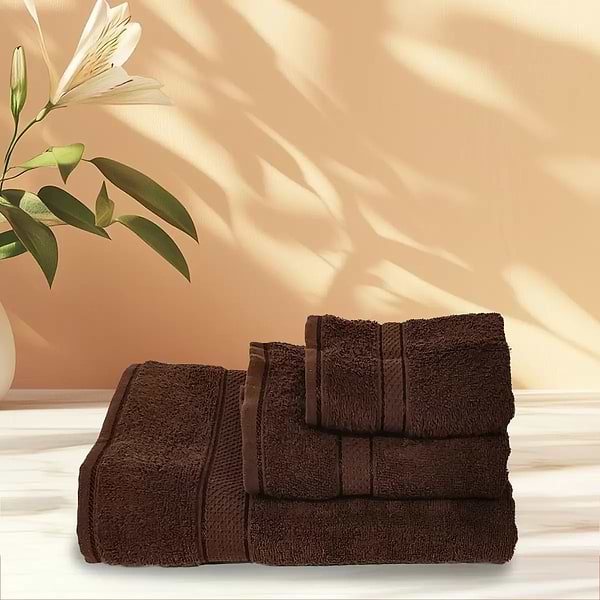 Фото - Рушник для обличчя Versailles 50х90 см Шоколад (VS-T112-5090)