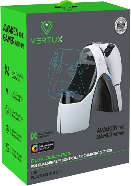 Фото - Зарядний пристрій Vertux Dualdock-ps5.White