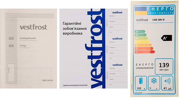 Фото - Холодильник Vestfrost CMR309W