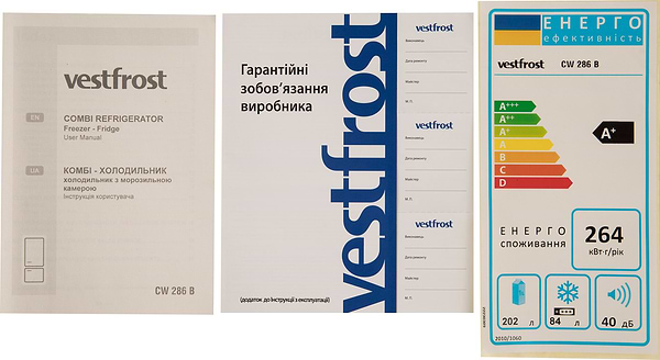 Фото - Холодильник Vestfrost CW286B