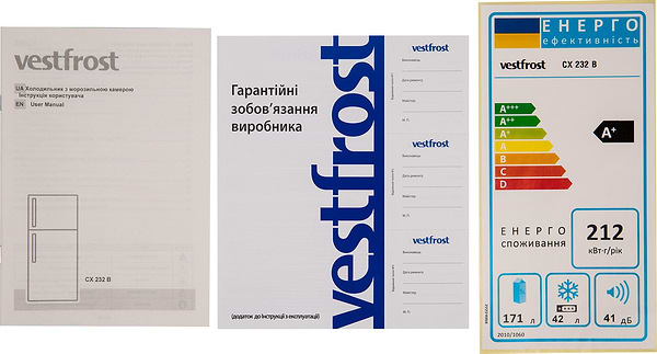 Фото - Холодильник Vestfrost CX 232 B