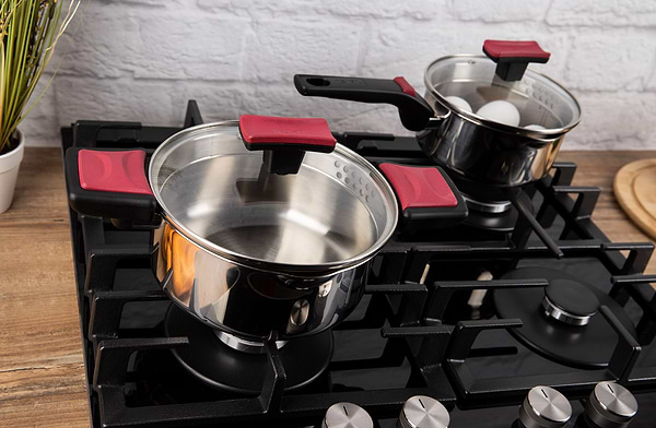 Фото - Уценка - Духовой шкаф + варочная панель газовая Vestfrost OBG869TDT + GOGHV192