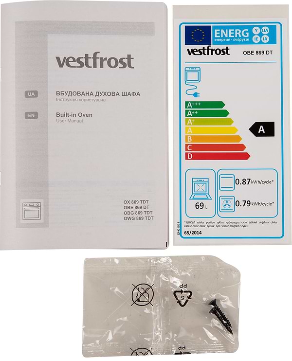 Фото - Уцінка - Духова шафа електрична Vestfrost OBE869DT
