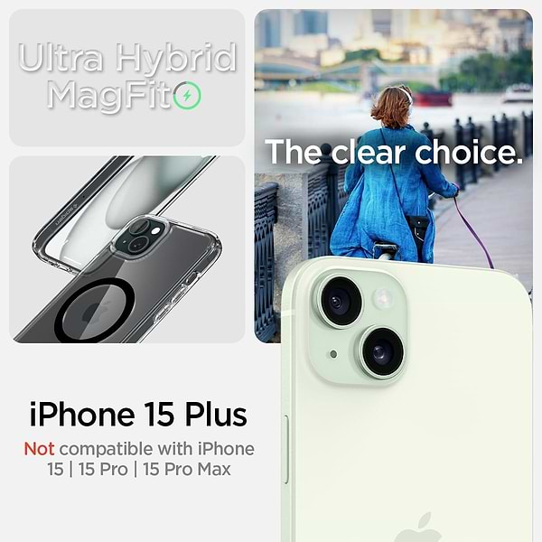 Фото - Чехол для смартфона Spigen for Apple iPhone 15 Plus Ultra Hybrid MagFit, Carbon Fiber (ACS06663)