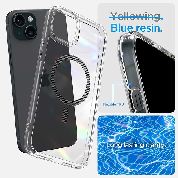 Фото - Чехол для смартфона Spigen for Apple iPhone 15 Plus Ultra Hybrid MagFit, Carbon Fiber (ACS06663)
