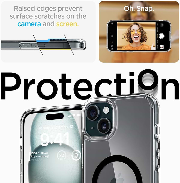 Фото - Чехол для смартфона Spigen for Apple iPhone 15 Plus Ultra Hybrid MagFit, Carbon Fiber (ACS06663)