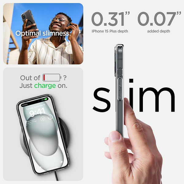 Фото - Чехол для смартфона Spigen for Apple iPhone 15 Plus Ultra Hybrid MagFit, Carbon Fiber (ACS06663)