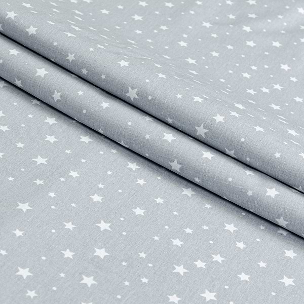 Фото - Підковдра полуторна Home Line бязь 145х215 зорі різні сіро-блакитний (175324)