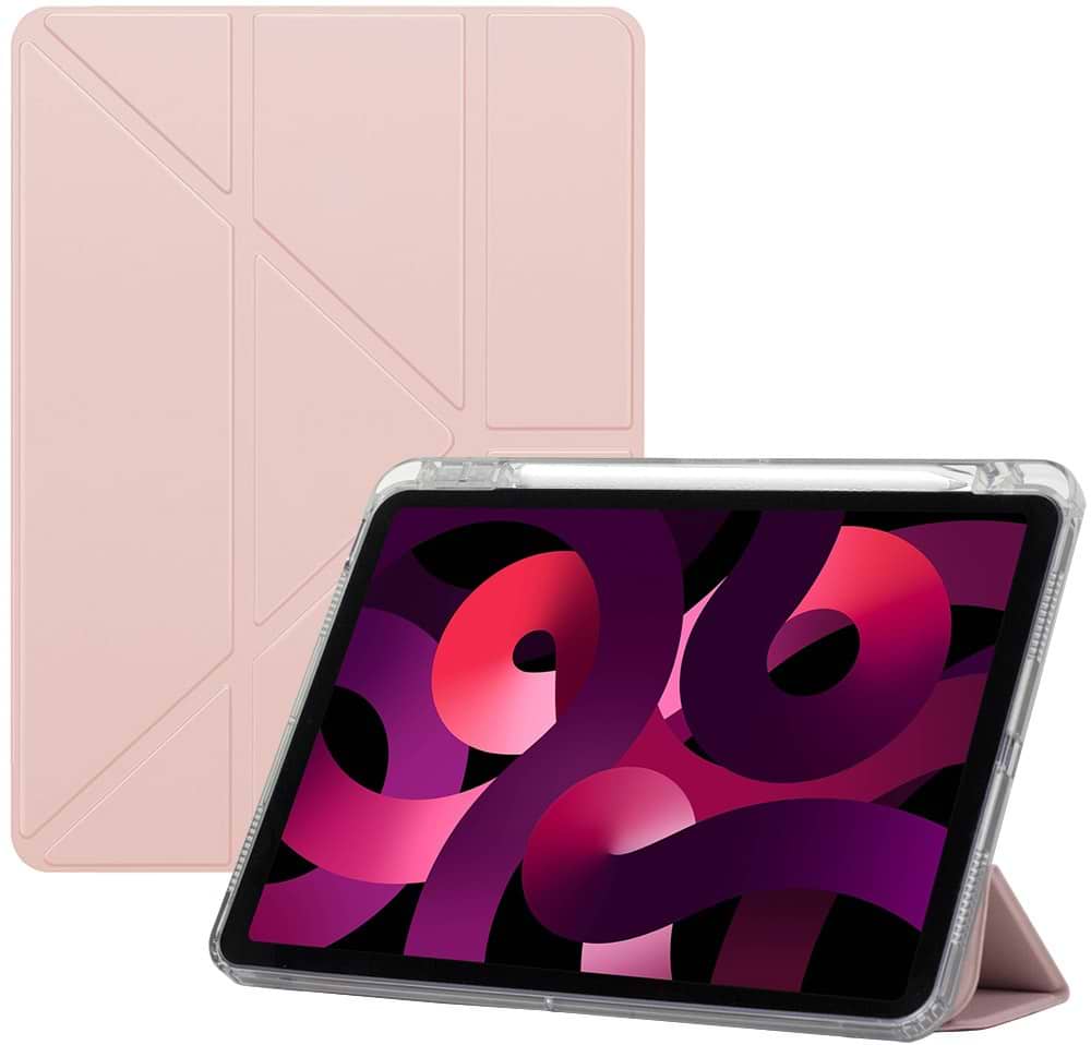 Чохол для планшета BeCover Ultra Slim Origami Transparent з кріпленням Apple iPad Air 11" M4 2026 Pink (715185)