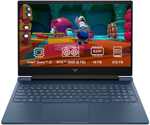 Фото - Ноутбук игровой HP Victus 16-r1038ua (BF1M0EA) Performance Blue