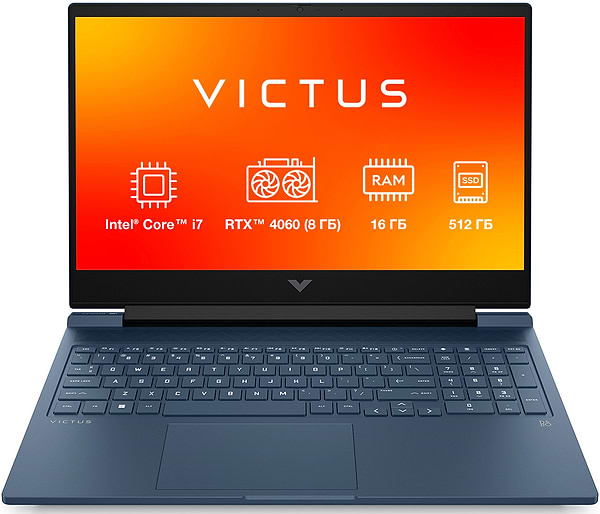 Фото - Ноутбук игровой HP Victus 15-fa2004ua (BF1N4EA) Performance Blue Фото - Ноутбук игровой HP Victus 15-fa2004ua (BF1N4EA) Performance Blue