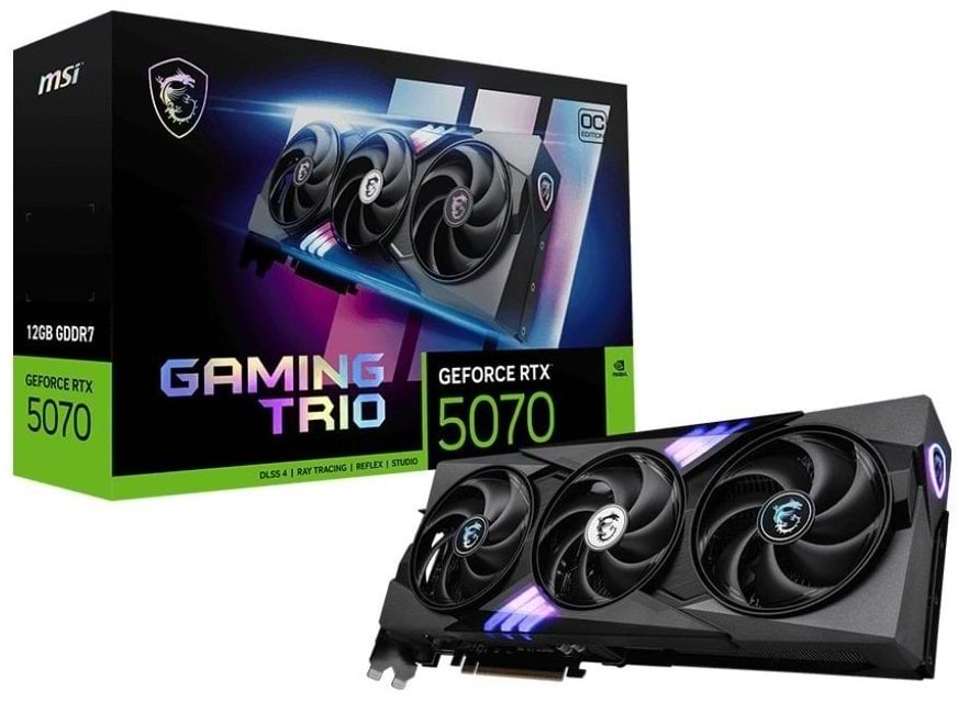 Видеокарта MSI RTX5070 12GB GDDR7 (RTX5070 12G GAMING TRIO OC)