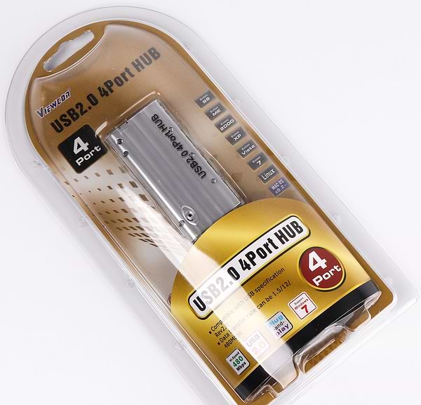 Фото - Хаб USB Viewcon VE 099 USB 2.0 White