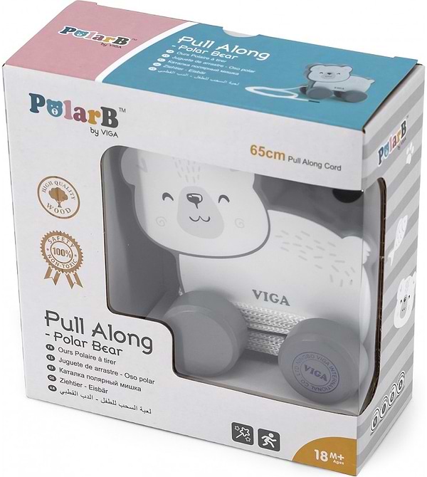 Фото - Каталка PolarB Білий ведмедик (44001)