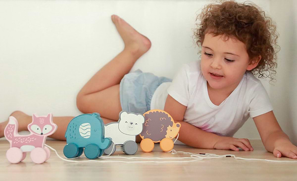 Фото - Каталка PolarB Білий ведмедик (44001)