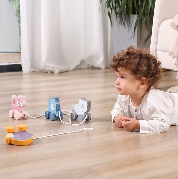 Фото - Каталка PolarB Білий ведмедик (44001)