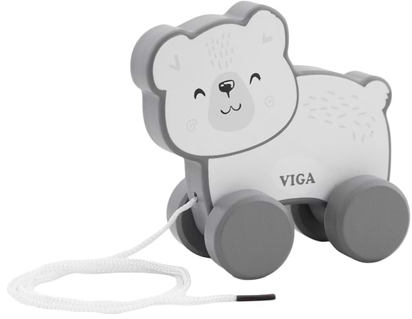 Фото - Каталка PolarB Білий ведмедик (44001)