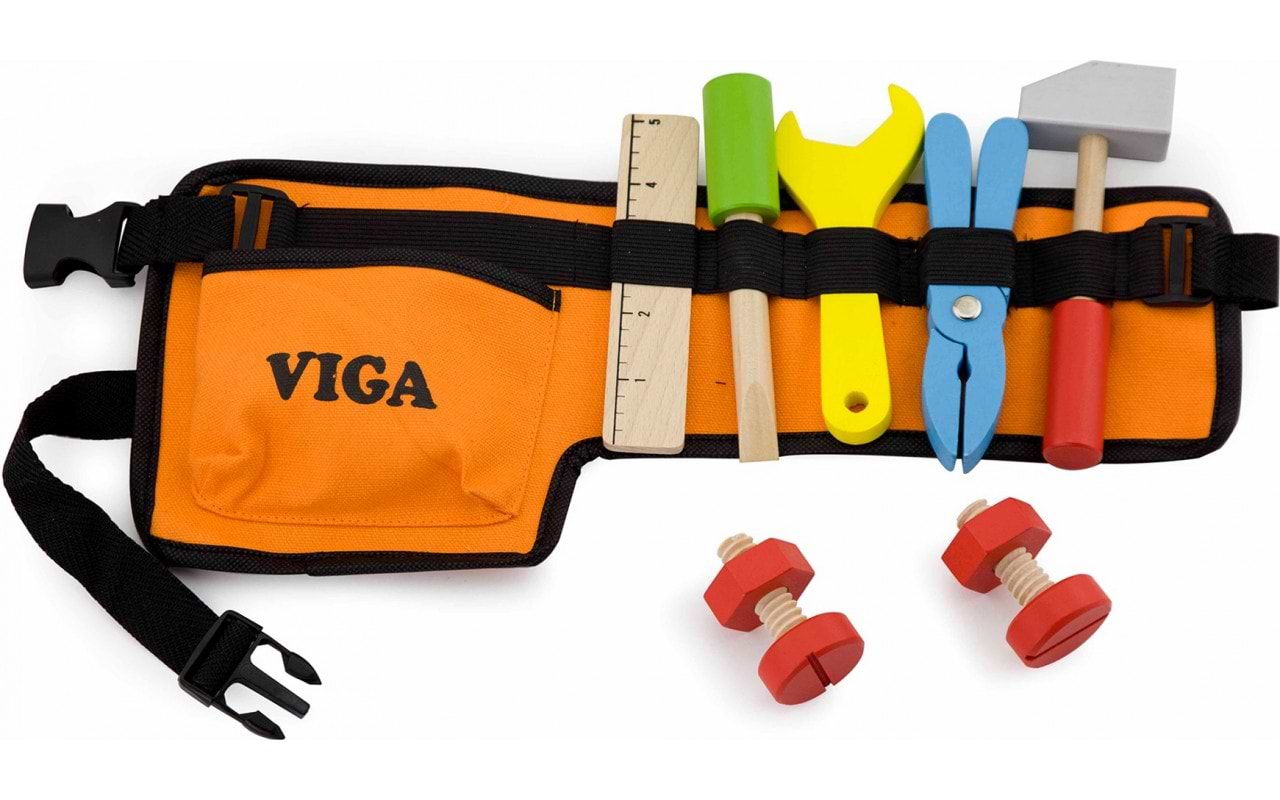 Сюжетно-ролевая игра. Набор-профессий Viga Toys Пояс с инструментами (50532)