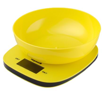 Ваги кухонні ViLgrand VKS-517 Yellow - Фото 1