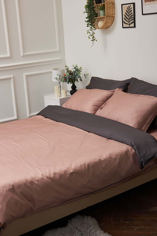 Фото - Комплект постільної білизни Moon&Star King Size 220x240 Violet Satin Premium (MS-820000456)