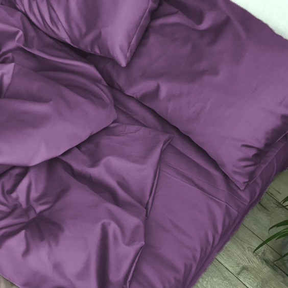 Фото - Комплект постельного белья MirSon Satin Light Pro 10-012 Violet 160х220 см (2200010174588)