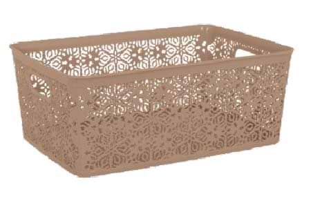 Корзина для хранения VIOLET HOUSE 0504 №4 Ажур Brown б/кр. 14 л