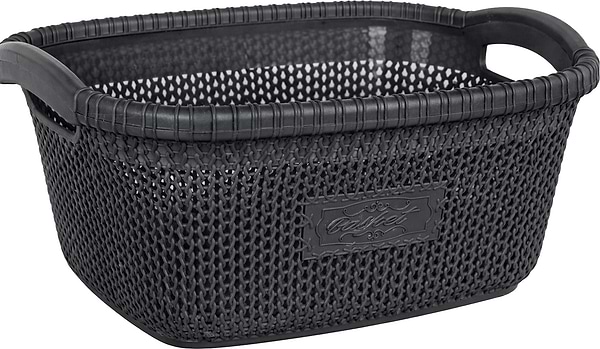 Фото - Корзина для белья VIOLET HOUSE 1003 Виолетта ANTHRACITE б/кр. 28 л