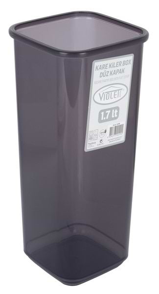 Фото - Ємність для сипучих VIOLET HOUSE 0299 Transparent Black 1.7 л