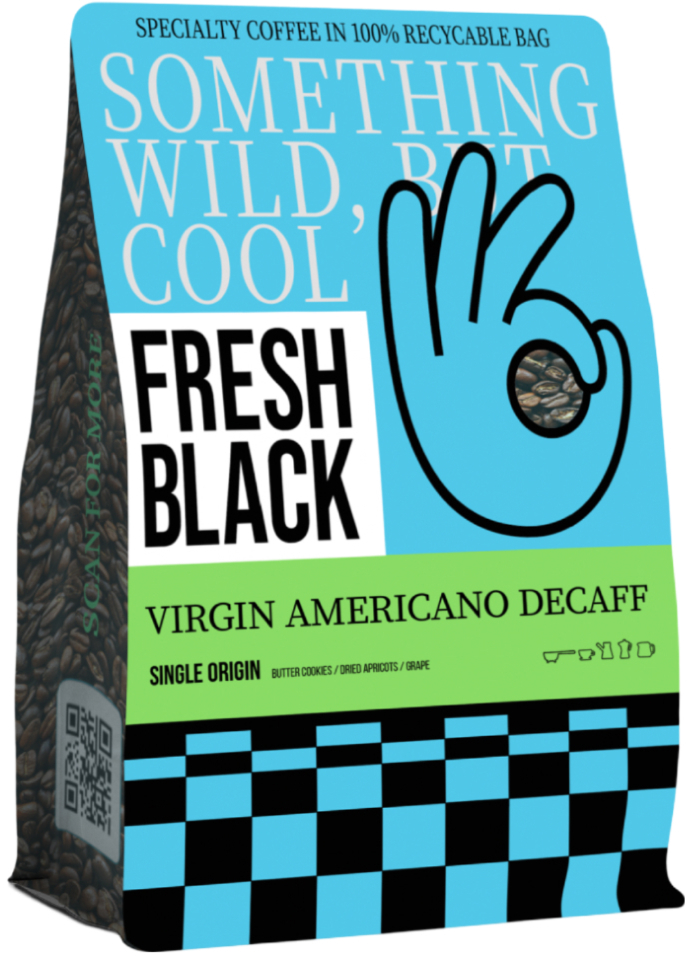 Кофе в зернах Fresh Black VIRGIN AMERICANO 200г