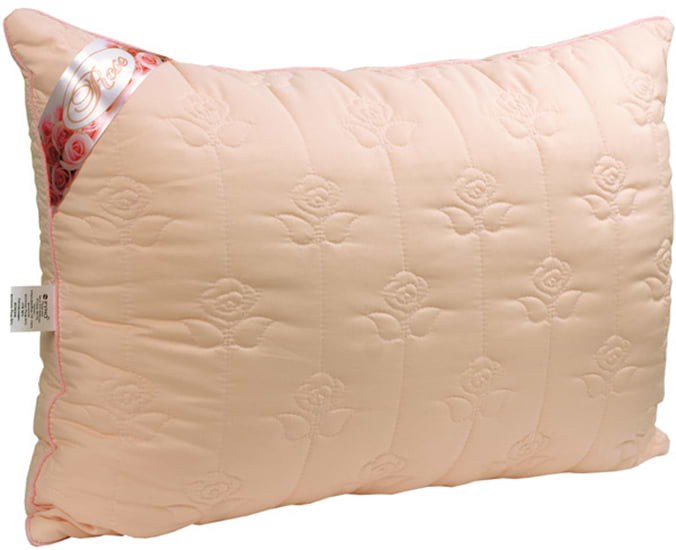 Подушка стандартная Руно 50х70 из волокна розы (310.52Rose Pink) - Фото 1