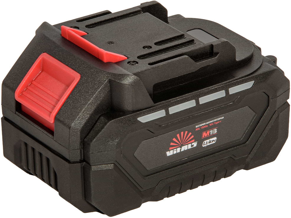 Акумулятор для електроінструментів VITALS Батарея акумуляторна Vitals ASL 1840a 10С Type-c