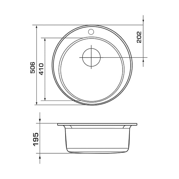 Фото - Мийка кухонна GRANADO Vitoria Ivory