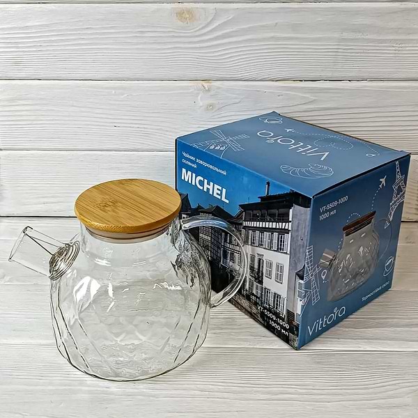 Фото - Чайник заварочный Vittora MICHEL 1000 мл (VT-5509-1000)